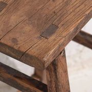 Antique Eastern stools (circa 1900). Set of 2 pieces