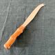 Serving knife with bamboo handle