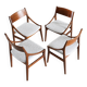 4 Danish chairs signed "Vestervig Eriksen - Made in Denmark"