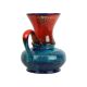Rare Bay Vase Blue Red West Germany Vintage 79-25