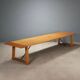 Antique oak and metal table, Italy, 20th century