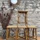 Ensemble de quatre tabourets en rotin