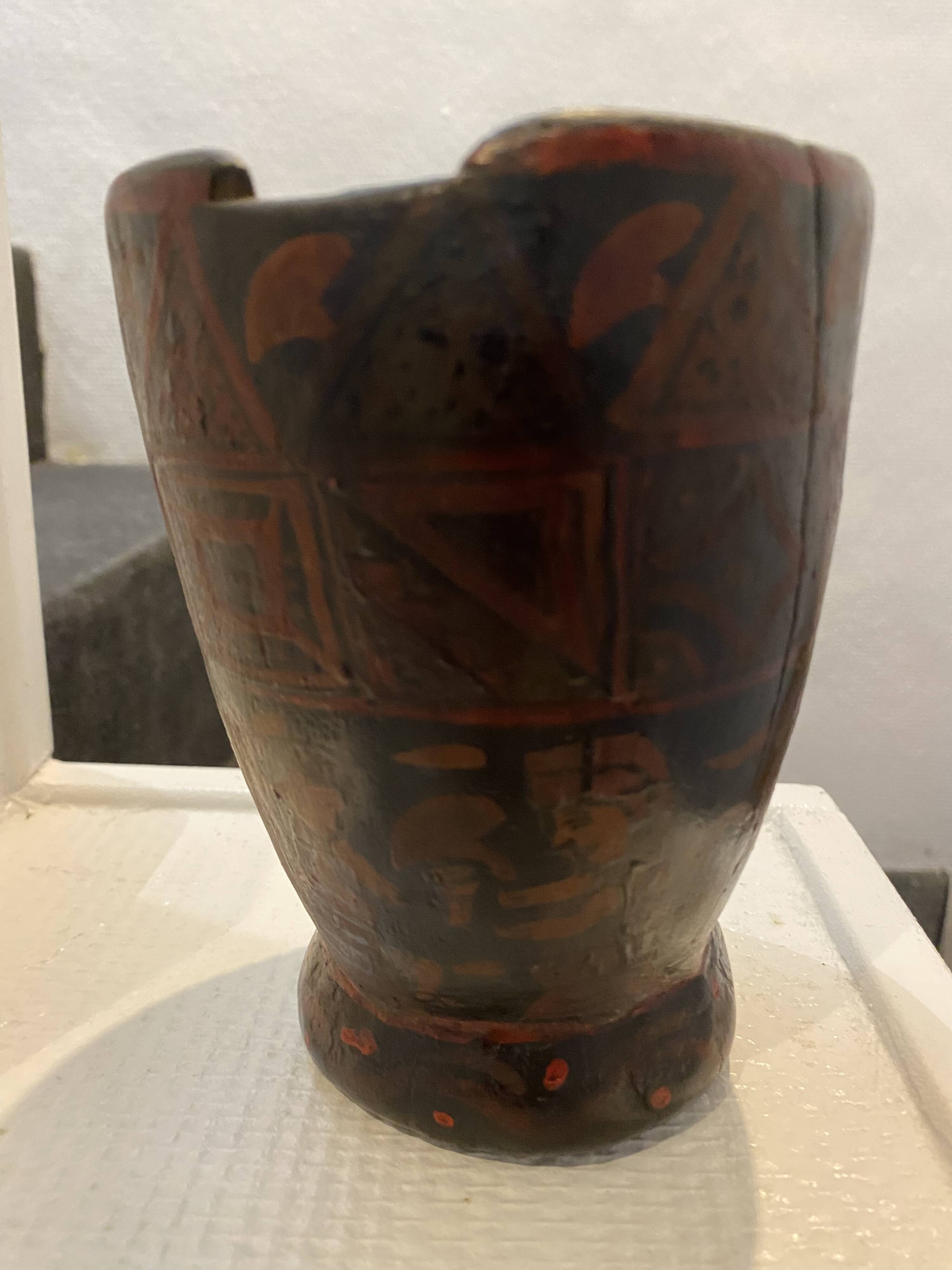 Authentic Kero vase from the colonial era.