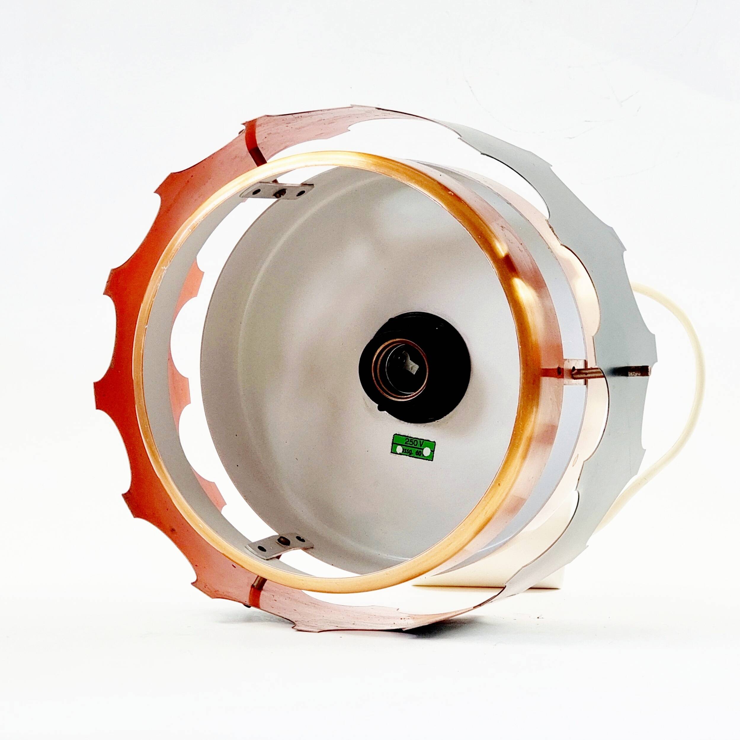 Mid Century Ceiling Light from VEB Metalldrücker Halle, Germany, 1960s