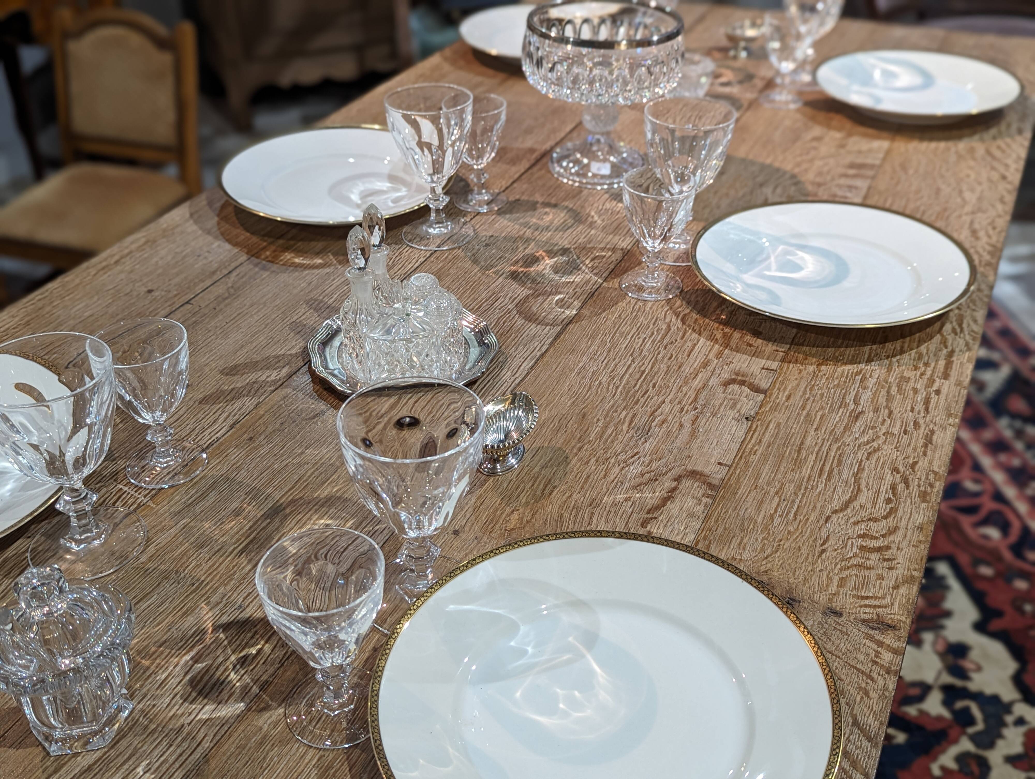 Oak farm table