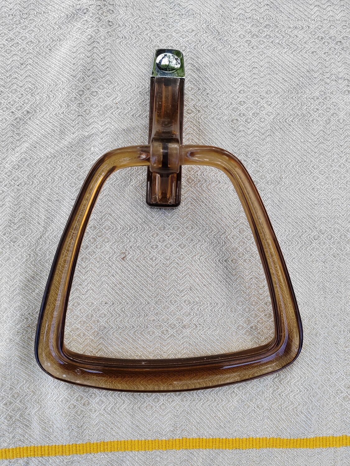 Smoked plexiglass towel rail Grosfillex 70s