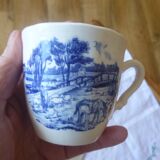 Tasse à café et soucoupe Sarreguemines BP