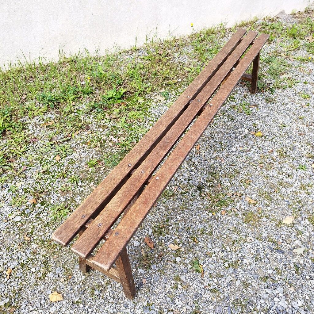 Old wooden bench vintage country