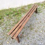 Old wooden bench vintage country