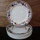 8 Terre de Fer dessert plates, “Damascus” model, Moulin des Loups and Hamage