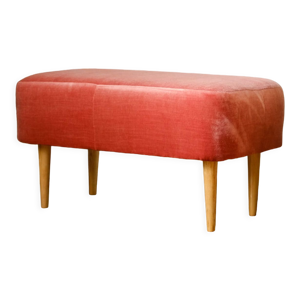 Banquette corail, tissu