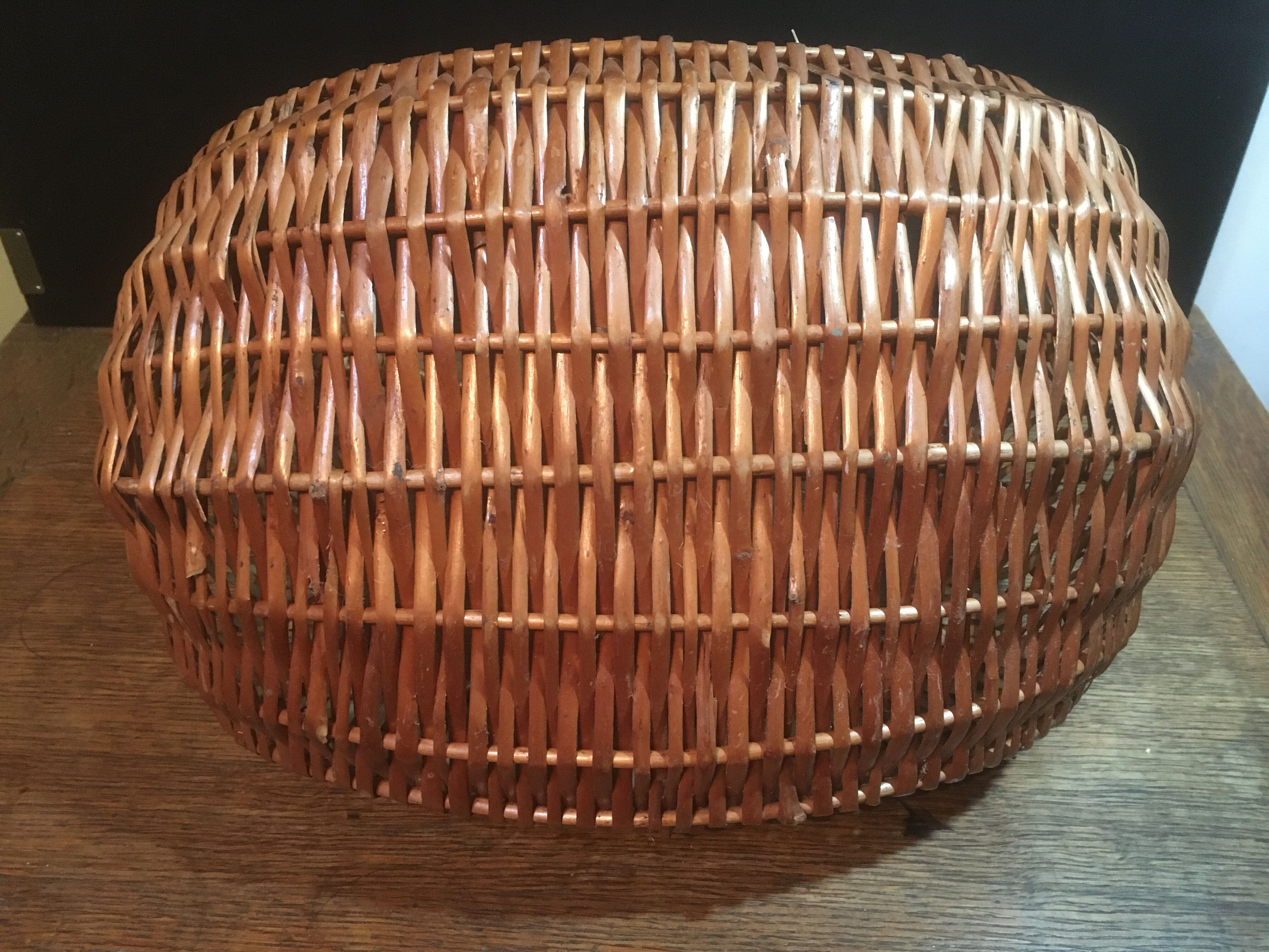 Wicker market basket
