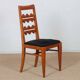 Set of 4 solid oak chairs from the 1950s.