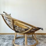 Papasan armchair or rattan loveseat