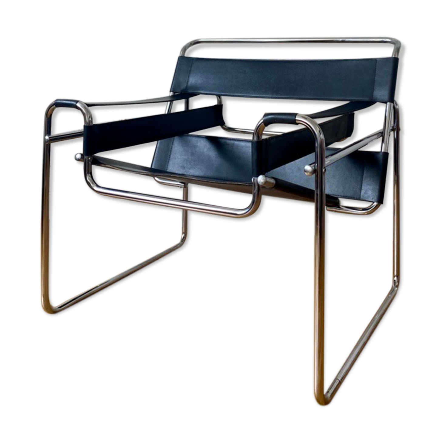 Wassily armchair by Marcel Breuer Habitat 1980 edition