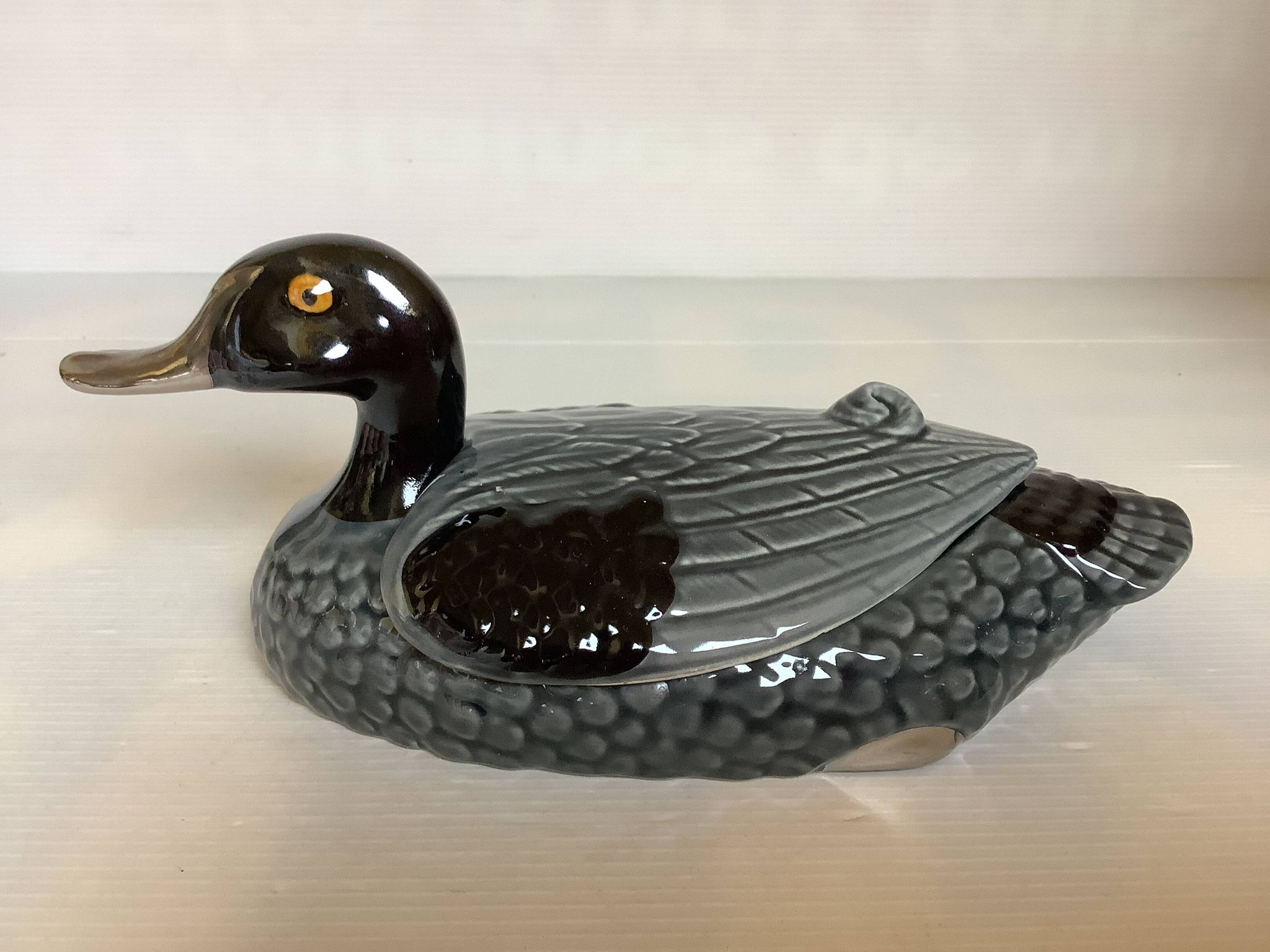 Ceramic duck catchall