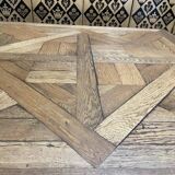 Solid oak parquet coffee table