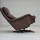 1970s, Danish swivel armchair with footstool by Madsen & Schubel.