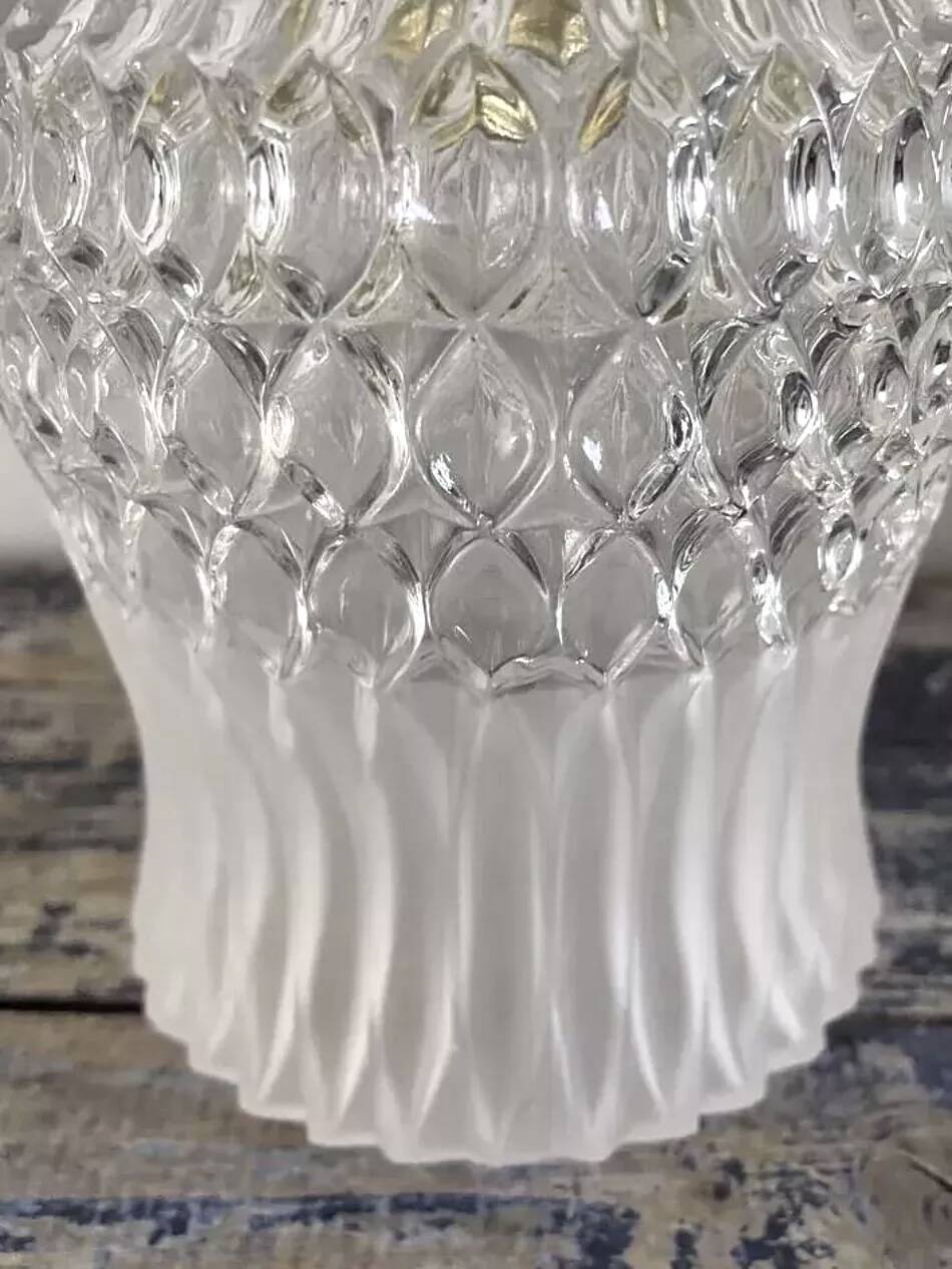 Pair of glass and ceramic wall lights