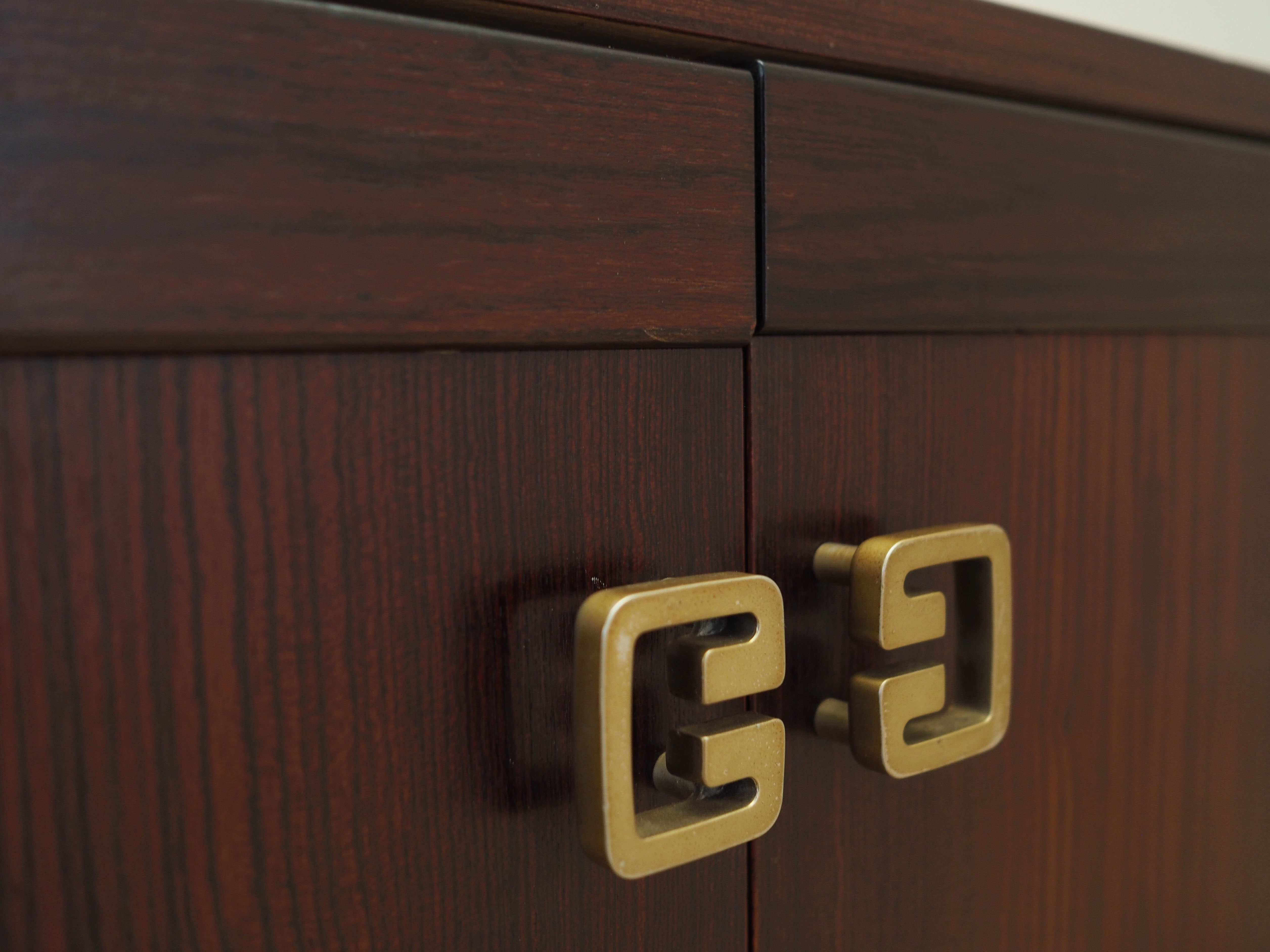 Mahogany cabinet, Danish design, 1970s, production: Denmark