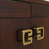 Mahogany cabinet, Danish design, 1970s, production: Denmark