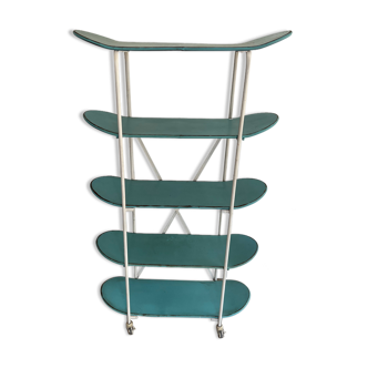 Étagère " skateboard " sur roulettes années 70/80