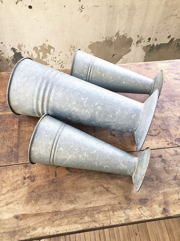 Series 3 vases florists zinc