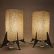 Paire de lampes de table rares des années 1970 Pokrok Zilina, Rocket.