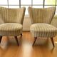 Set of 2 vintage cocktail chairs / single seats / armchairs