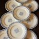 Lot 12 flat plates Iron Earth Blue Clairefontaine Greek