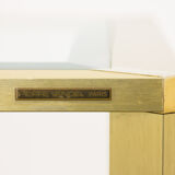 Pierre Vandel mid century coffee table brass