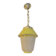Yellow opaline pendant light, 1950