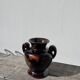 Art Deco brown ceramic vase