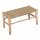 Moroccan Lemon Wood Bench - Woven Bench