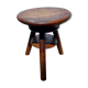 Tabouret a vis en bois