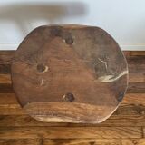 Brutalist Wooden Stool