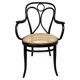 "Angel Back" armchair in bent wood no. 19 by Thonet