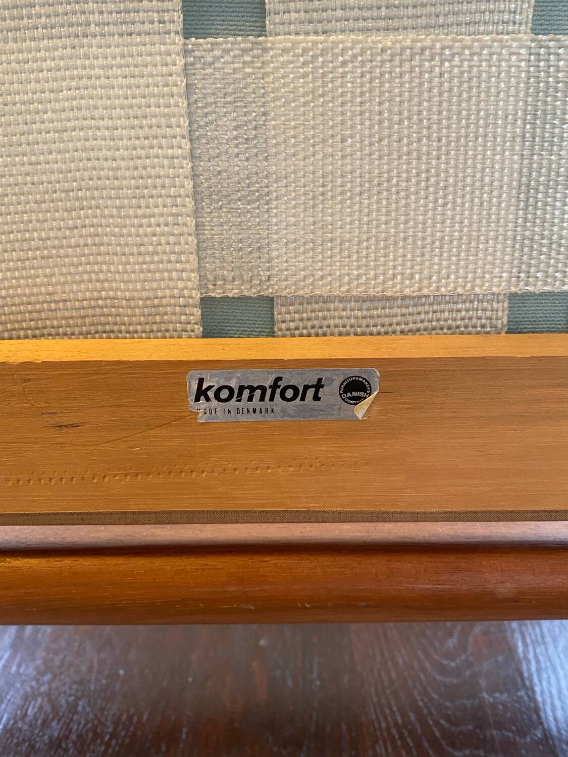 Danish teak three-seater sofa – 1960s