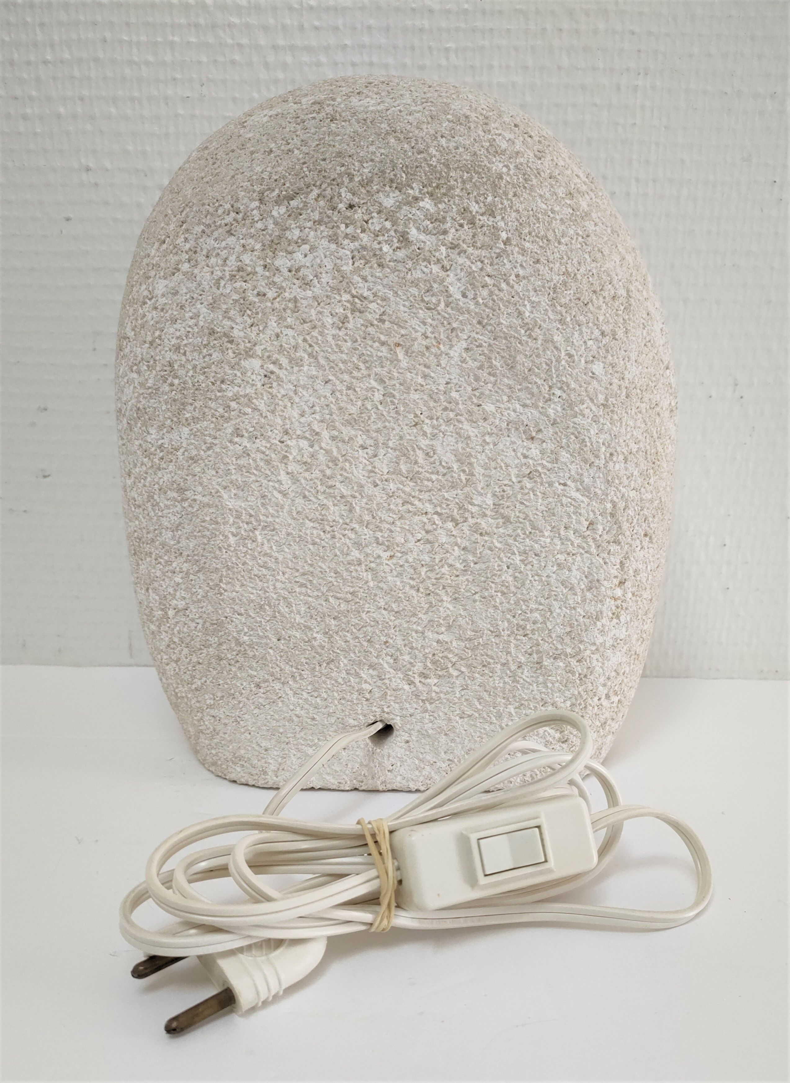 Lamp stone carved design 70s