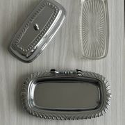 stainless steel butter dish
