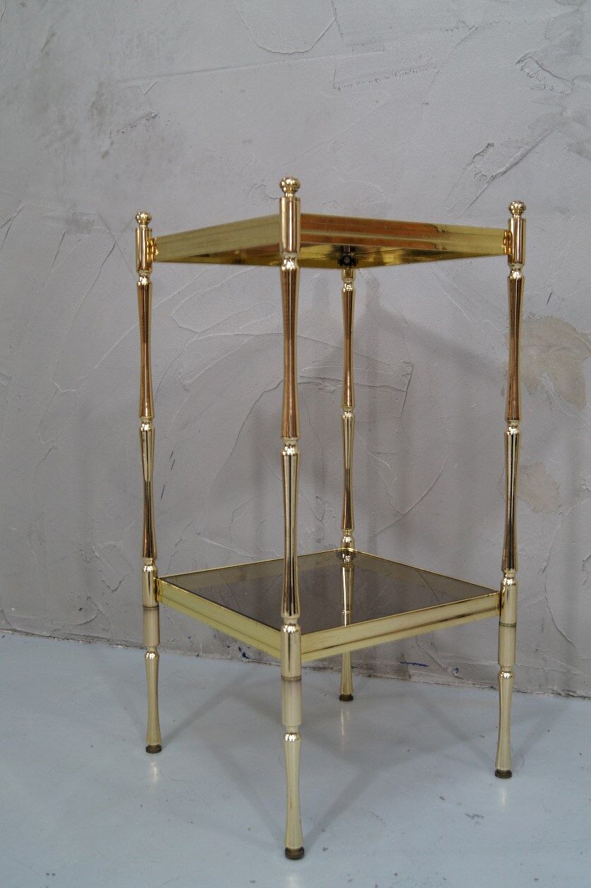 Hollywood Regency Italian brass etagere, 1970s