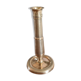 Copper and brass candle holder