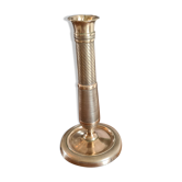 Copper and brass candle holder