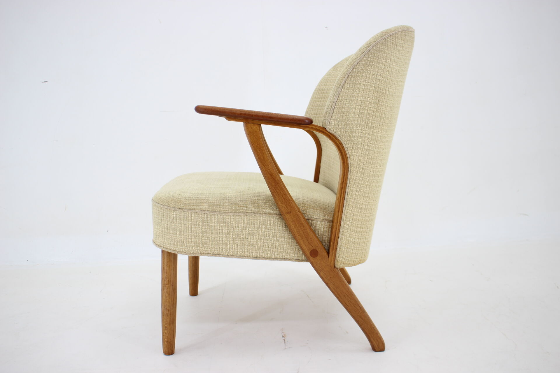 1950s Chresten Findahl Brodersen Armchair in Oak, Denmark