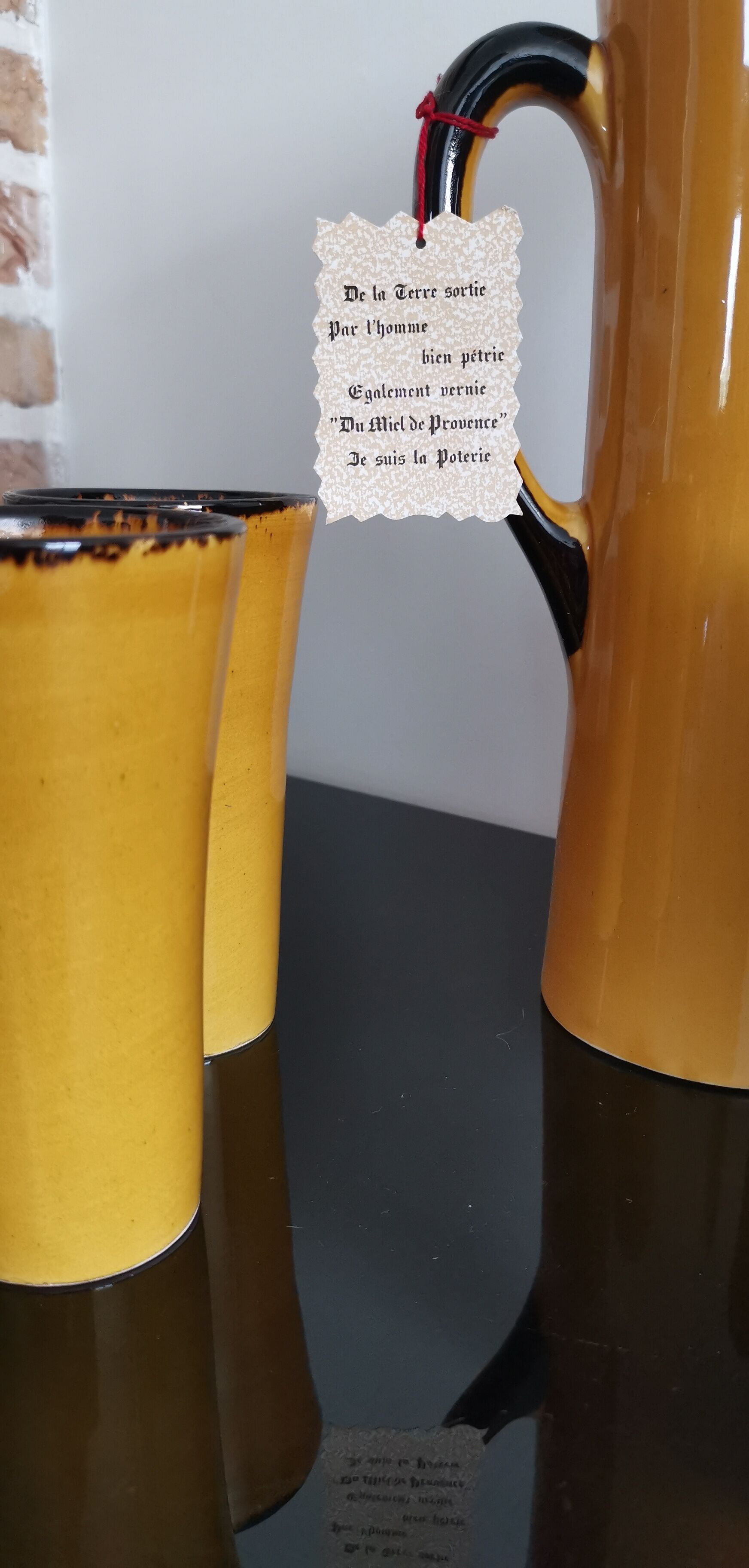 Vintage orangeade service by Claude Paci, Vallauris (Gladys model)