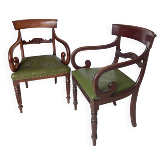 Paire de fauteuils anglais