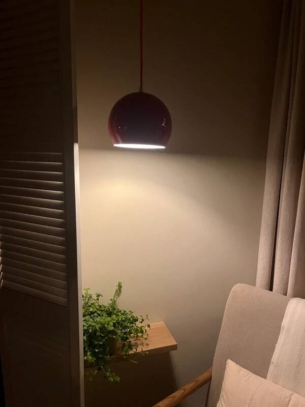 Suspension vintage de style Topan danois