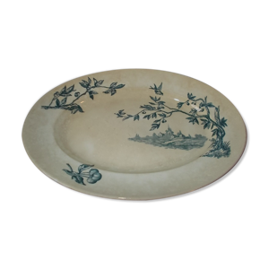 plat ovale terre de fer