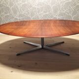 Coffee (or high) oval wooden table