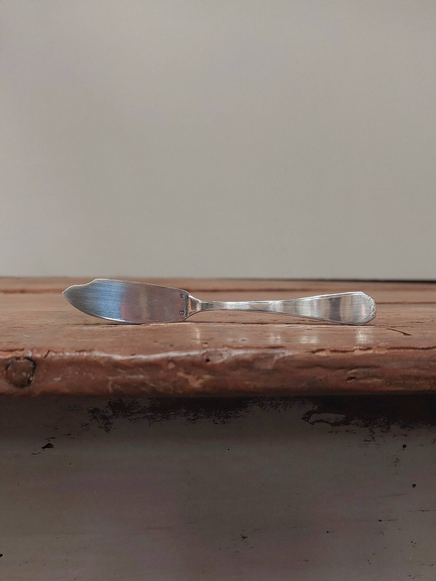 Beurrier en cristal et métal argenté